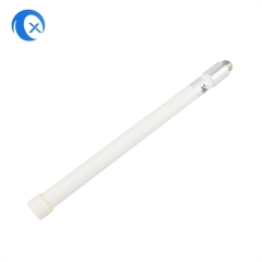 Outdoor omnidirectional white fiberglass GPS antenna with SMA male connector mount