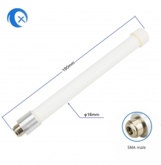 2.4 GHz fiberglass antenna, N plug, 3 dBi gain