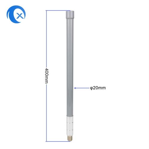 2.4 GHz fiberglass antenna, N plug, 3 dBi gain