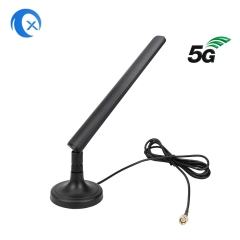 600MHz - 6GHz LTE/4G/5g Indoor Antenna with High Strong Magnetic Mount Rg174 Cable SMA
