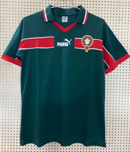 1998 Retro Version World Cup Morocco Home Green Thailand Soccer Jersey AAA-311/503