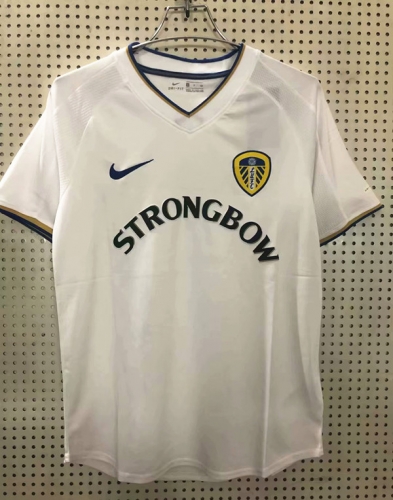 2000-2001 Retro Version Leeds United Home White Thailand Soccer jersey AAA-811