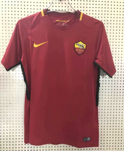 17-18 Retro Version AS Roma Home Red Thailand Soccer Jersey AAA-311