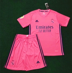 2020-2021 Real Madrid Away Pink Soccer Uniform