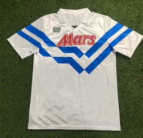 88-89 Retro version Napoli Away White Thailand Soccer Jersey AAA-503