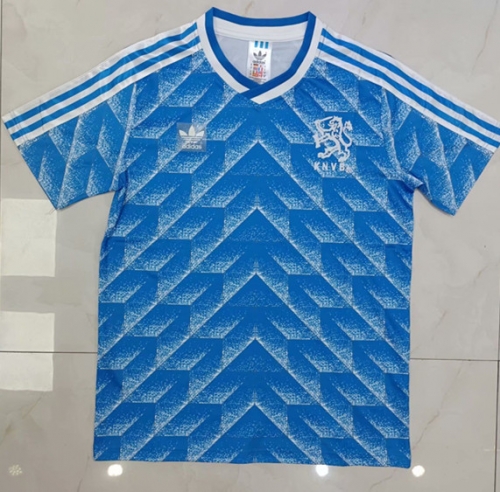 1988 Retro Version Netherlands Away Blue Thailand Soccer Jersey AAA-811