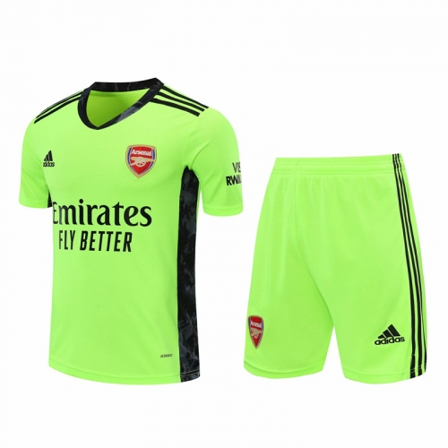 2020-2021 Arsenal Goalkeeper Orange Thailand Soccer Uniform-418
