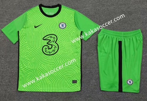 2020-2021 Chelsea Goalkeeper Green Thailand Soccer Uniform-418