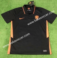 2020-2021 Netherlands Away Black Thailand Soccer Jersey AAA-312