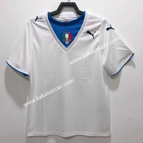 06 Retro Version Italy Away White Thailand Soccer Jersey AAA-811