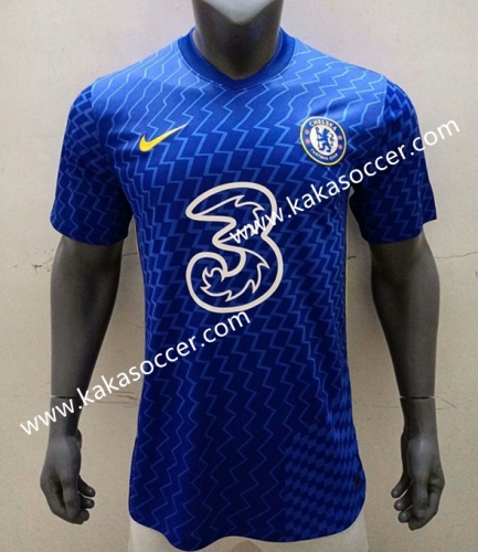Player Version 2021-2022 Chelsea Home Blue Thailand Soccer Jersey AAA