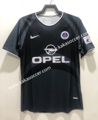 2001 Retro Version Paris SG 2nd Away Black Thailand Soccer Jersey AAA-811