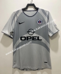 2001 Retro Version Paris SG Away Black & Gray Thailand Soccer Jersey AAA-811
