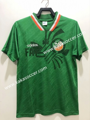 94 Retro Version Ireland Home Green Thailand Soccer Jersey AAA-311