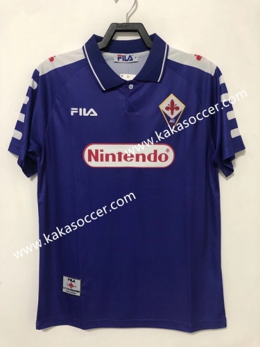 98 Retro Version Fiorentina Home Purple Thailand Soccer Jersey AAA-811