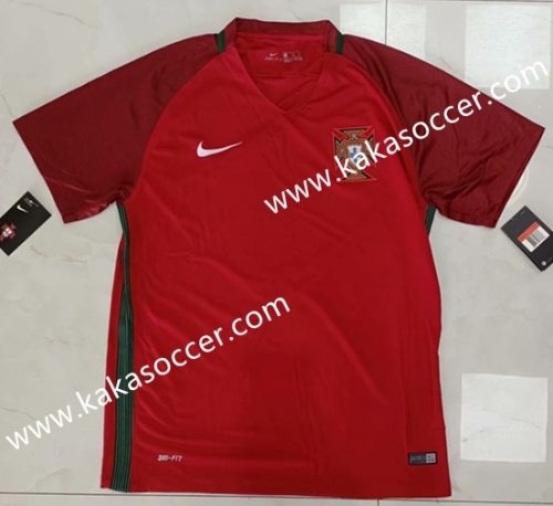 2020-2021 Portugal Home Red Thailand Soccer Jersey AAA