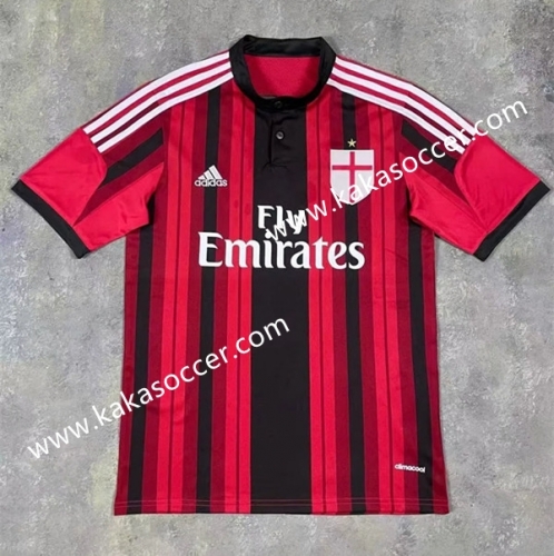 14-15 Retro Version AC Milan Home Red & Black Thailand Soccer Jersey AAA-B321/601