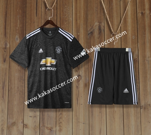 2020-2021 Man United Away Gray Soccer Uniform