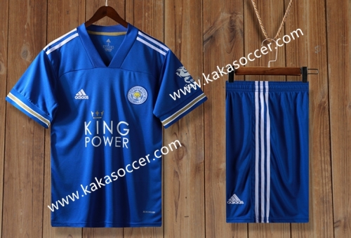 2020-2021 Leicester City Home Blue Soccer Uniform