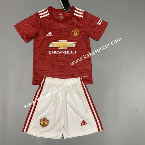 2020-2021 Manited United Home Red Soccer Uniform