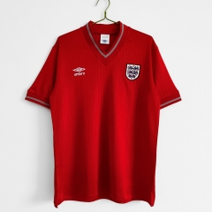 1984-87 Retro Version England Away Red Thailand Soccer Jersey AAA-C1046