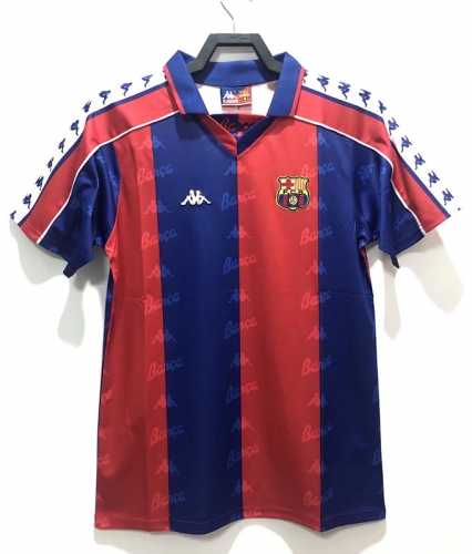 92-95 Retro Version Barcelona Home Red & Blue Thailand Soccer Jersey AAA-811