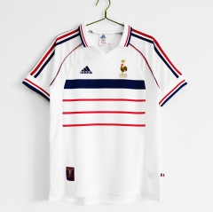 1998 Retro Version  France Away White Thailand Soccer Jersey AAA-C1046/811