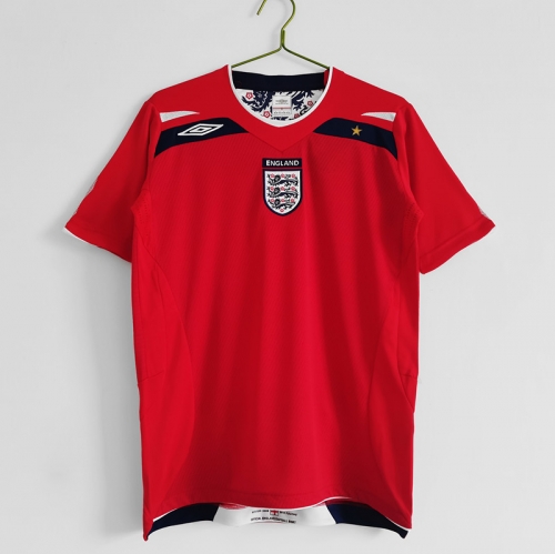 2008-10  Retro Version England Away Red Thailand Soccer Jersey AAA-C1046