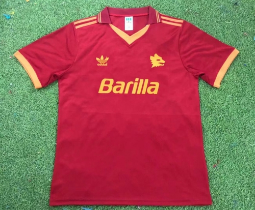 92-94 Retro Version AS Roma Red Thailand Soccer Jersey AAA-503