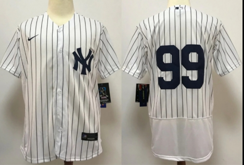 2020 MLB New York Yankees White #99 Jersey-ZX