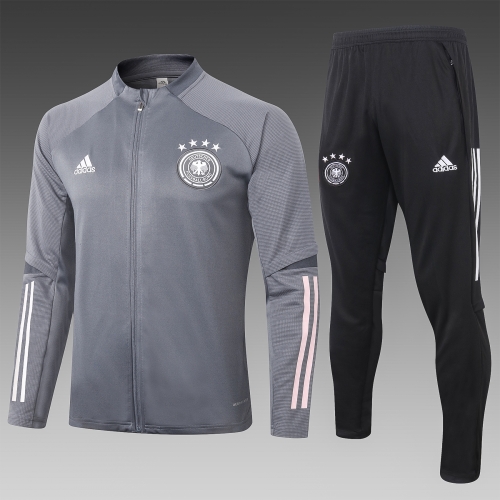 2020-21 Germany  Dark Gray Soccer Jacket Uniform-815