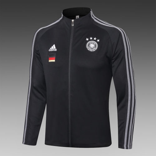 2020-2021  Germany Black Thailand Soccer Jacket-815