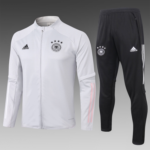 2020-21 Germany  Light Gray  Soccer Jacket Uniform-815