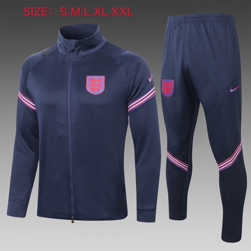 2020-21 England Sapphire  Soccer Jacket Uniform-815