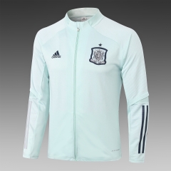 2020-21 Spain Light Green Soccer Jacket -815