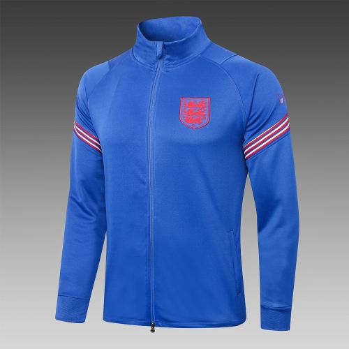 2020-21 England Blue  Soccer Jacket -815