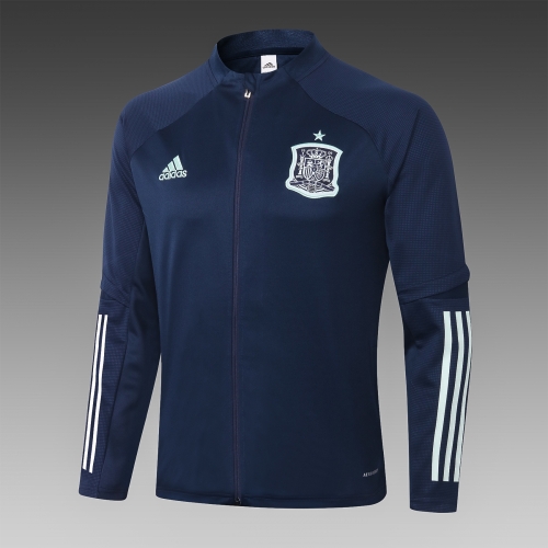 2020-21 Spain Sapphire Soccer Jacket -815