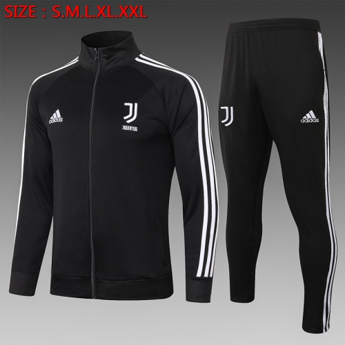 2020-2021 Juventus FC Black Thailand Soccer Jacket Uniform-815