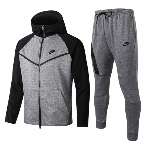 2019-2020 Nike Gray Soccer Jacket Uniform With Hat-815