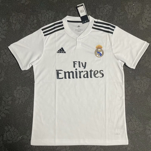 18/19 Retro Version Real Madrid WhiteThailand Soccer Jersey AAA-301