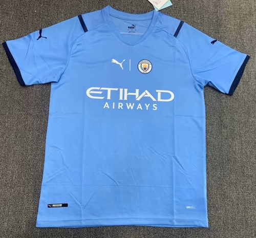2020/2021 Manchester City Blue Thailand soccer jersey AAA-LJ