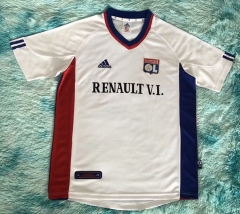 01-02 Retro Version Olympique Lyonnais Home White Thailand Soccer Jersey AAA-522