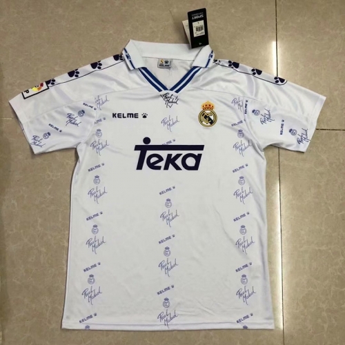 94-96 Retro Version Real Madrid Home White Thailand Soccer Jersey AAA-522/503