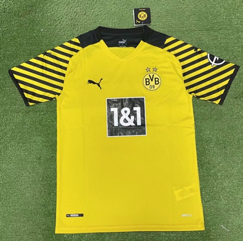 2021-2022 Borussia Dortmund Home Yellow Thailand Soccer Jersey AAA-320