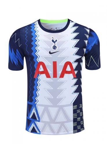 2020-21 Tottenham Hotspur White & Blue Thailand Soccer Training Jeryer AAA-418