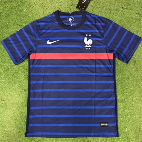2020-2021 France Home Blue Thailand Soccer Jersey AAA-518