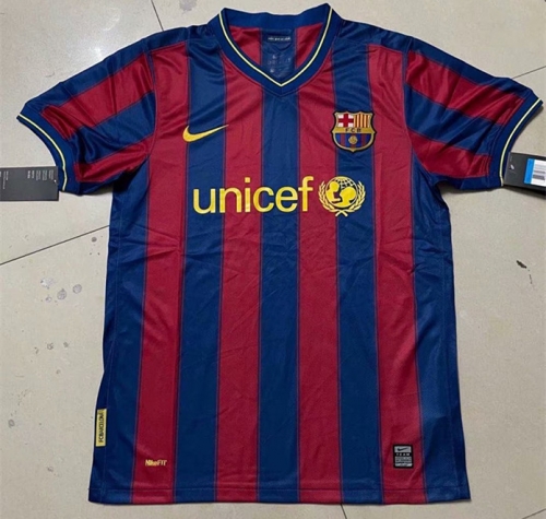 09-10 Retro Version Barcelona Home Red & Blue Thailand Soccer Jersey AAA-410