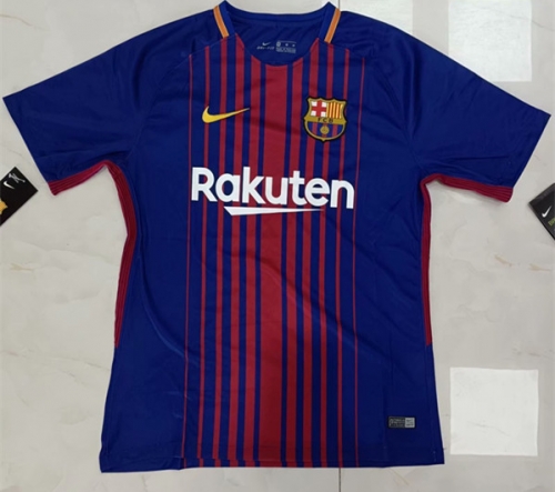 17-18 Retro Version Barcelona Red & Blue Thailand Soccer Jersey AAA-519