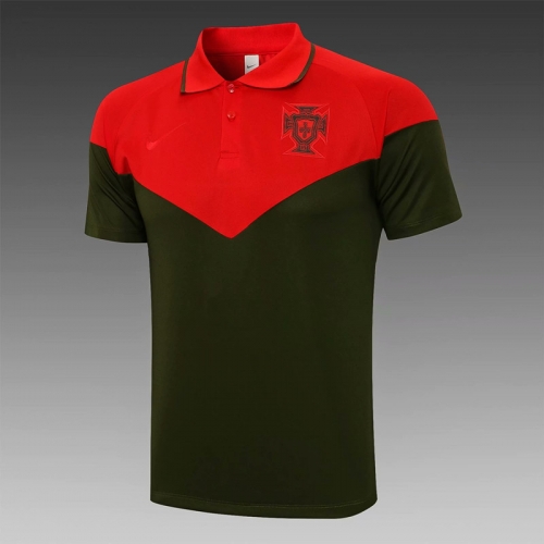 2021/22 Portugal Red Thailand Polo Shirts-815