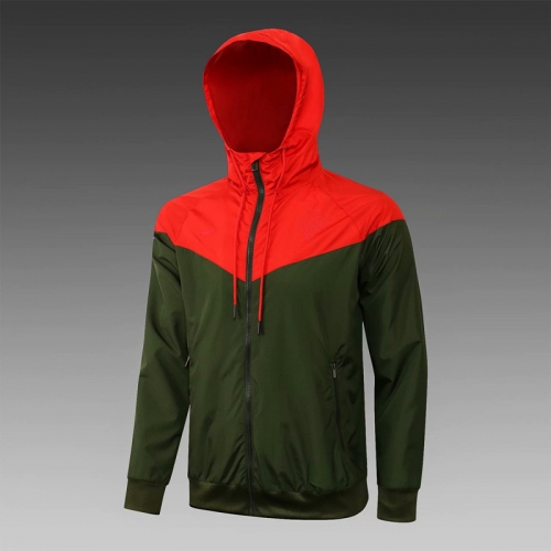 2021/22 Portugal Red & Green Thailand Windbreaker Top-801